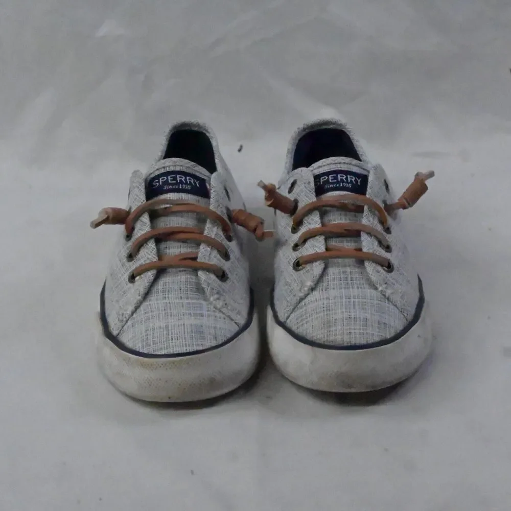 Sperry Top Sider STS97954. Size 5.5 M Gray Canvas‎ Slip-On Boat Shoes